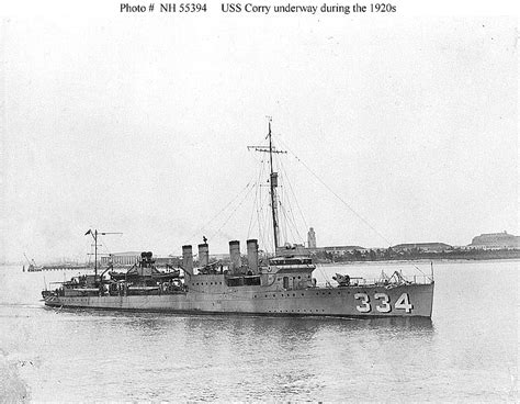 uss corry dd 334 shipwreck, destroyer (ship) USS Corry (DD-334) was a United States Navy Clemson-class destroyer launched and commissioned in 1921