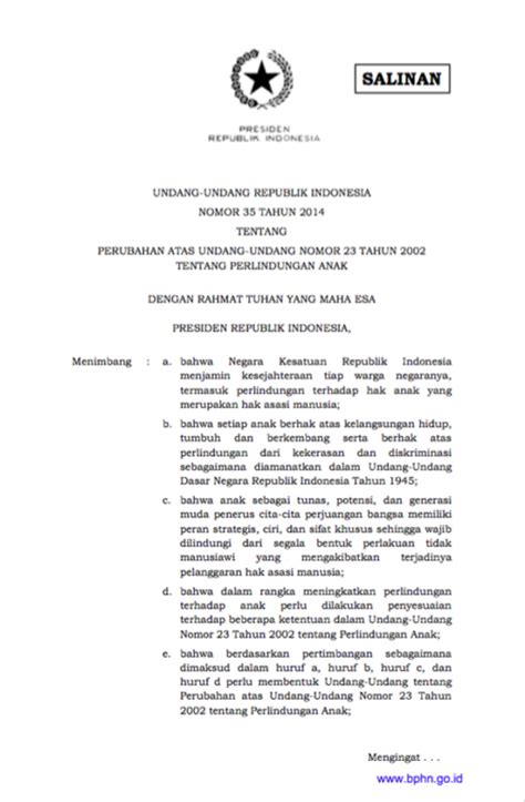 uu 23 2002  2 Tahun 1986 Tentang Peradilan Umum Undang-Undang No 35 Tahun 2014 tentang Perubahan atas Undang-Undang-Undang-Undang No