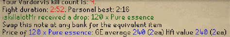 vardovis drops 5k ring / 3k specific virt piece / 1k axe / 500 ingot