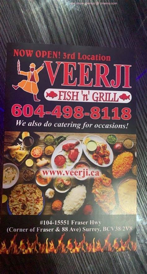 veerji fish 'n' grill surrey menu Gulab Jamun (8 PCS) $11