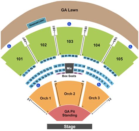 verizon wireless amphitheater seating chart Irvine Meadows Amphitheatre Seat Map and Seating Charts