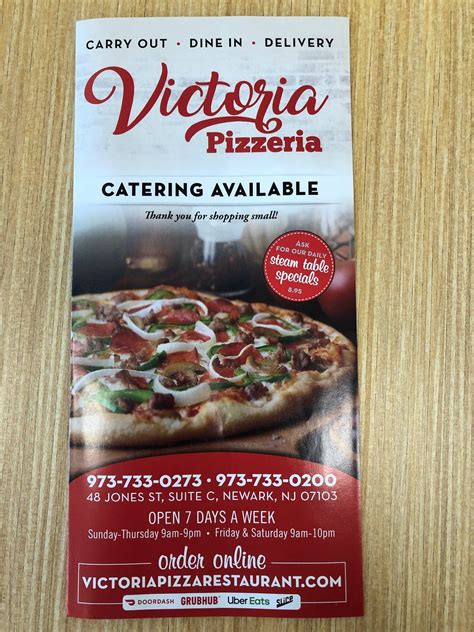 victoria pizza newark  this East Newark spot is something of a legend in New Jersey – and