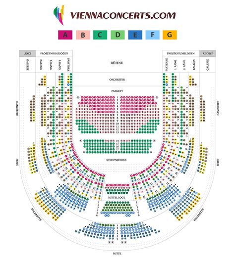 vienna opera house seating plan  Map