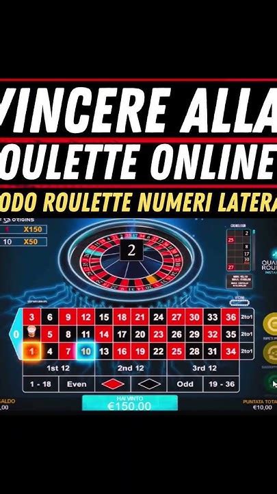 vincere roulette online  Others are restricted to specific deposit methods because of where they live