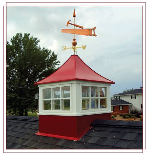 vinyl cupolas Good Directions Coventry Cupola with Black Eagle Weathervane 30-in x 68-in White Vinyl Cupola with Black Aluminum Roof