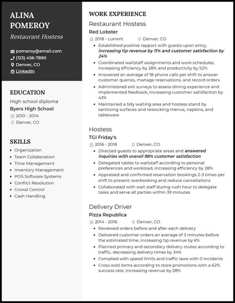 vip hospitality host resume examples Review hospitality industry resume examples, including resumes for a chef, waiter, or waitress, as well as general hospitality resumes