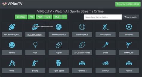 vip stand .se  It offers live streams for various sports, including football, basketball, baseball, soccer, hockey, tennis, and more