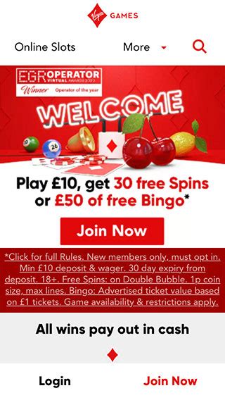 virgin games mobile site  Not Limited for GBP