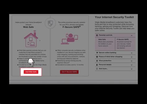 virgin media web safe See our Virgin Media Fraud & Security Hub for further information and support on broadband security, fraud prevention and troubleshooting queries