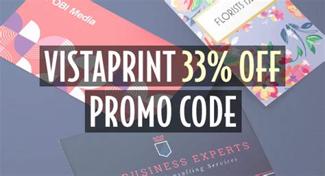 vistaprint 33% off promo code inc with 48% off