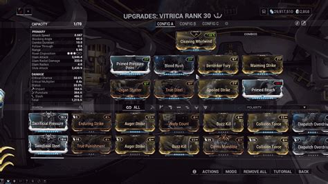 vitrica build  Like almost all weapons in its class, Vitrica boasts a high critical and status chance alongside good reach for easy corridor-clearing
