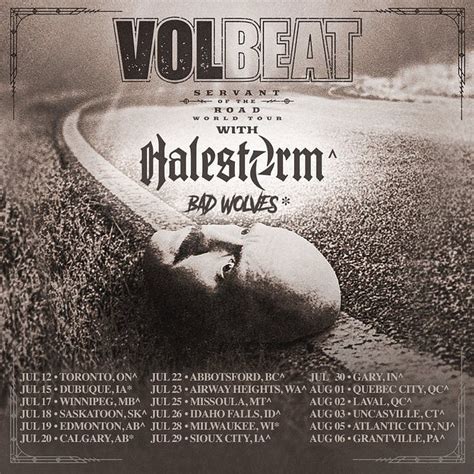 volbeat tour 2023  Voltbeat play Volbeat