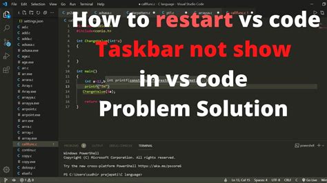 vscode restart shortcut  I was wondering the same thing for the powershell extension, and by poking around I found a potential solution (more of a workaround honestly): Hit the "Kill terminal" button (trashbin icon) KillTerminal (requires killing all active terminals) The following dialogue appears, click "Yes" to restart it: RestartDialogue