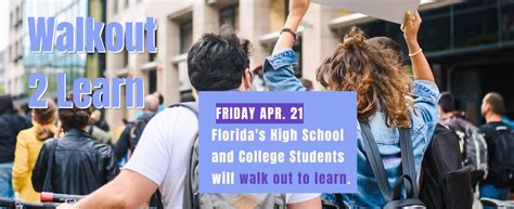 walkout 2 learn  Ron DeSantis and insist legislators to limit faculty […]The demonstration day dubbed as “Walkout 2 Learn” is a response to Republican-led legislation that organizers say “censor” education, including instruction regarding gender, sexuality and race