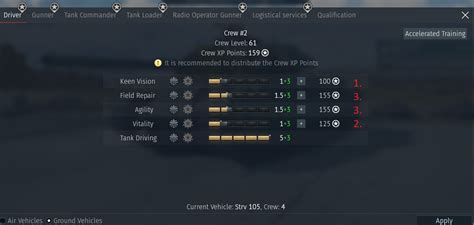 war thunder crew skill priority pretty much the title