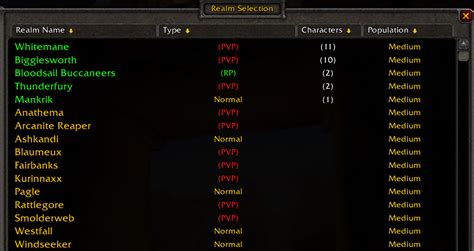 warcraft tavern server population  No more guessing what “Low” or “High” population means, and no more creating