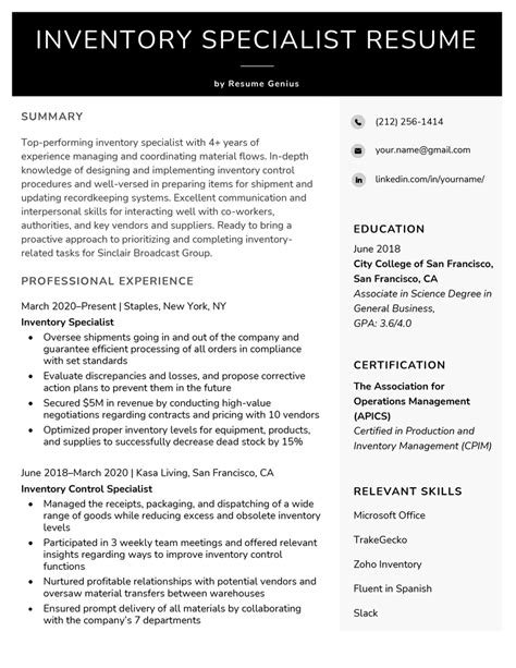 warehouse supervisor resume Including this skill in a resume objective can highlight the candidate's capability to perform essential warehouse tasks effectively