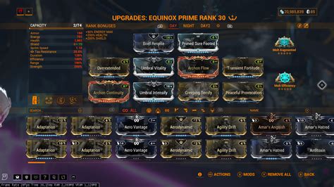 warframe equinox prime build  Speed Drift - Useful for min/maxing both Sprint Speed and Cast Speed