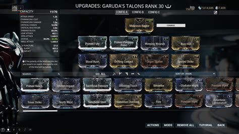 warframe garuda talons build Garuda made this solo run quite easy, with crowd control from a combination of Gloom's radial slow and Blending Talon's radial stun and a hybrid x12 heavy bu