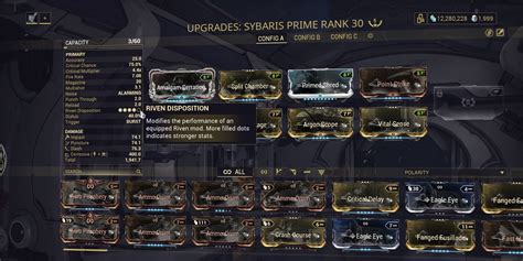 warframe riven capacity  everything else (like the effects, name and polarity) is handled by the client and doesn't need