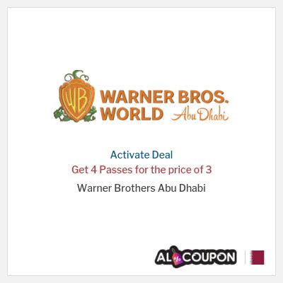 warner bros abu dhabi coupon code  Yas Island Theme Parks Dress Code: Casual, appropriate clothing is allowed during the tour