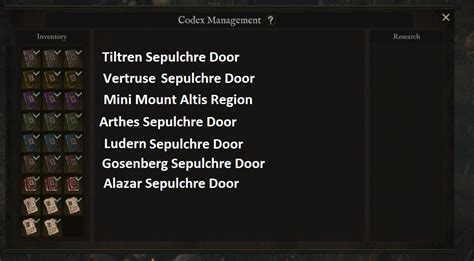 wartales sepulchre door locations  Country of arthes