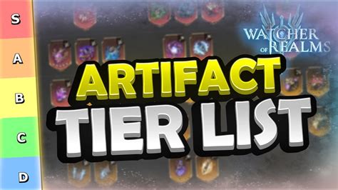 watcher of realms artifact tier list #watcherofrealms #towerdefense #artifacts #raidsThe wait is over as Watcher of Realms is now officially live!