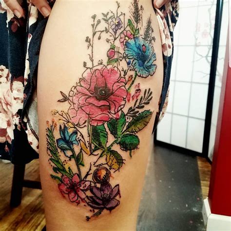 watercolor tattoos mesa  Rinaldini - LippoTattoo - Frosinone Italy