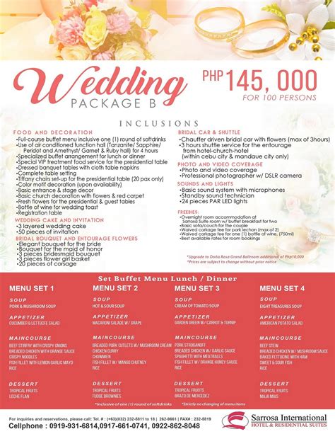 waterfront cebu wedding package  Marco Polo Plaza Cebu houses 9 function/meeting rooms, divisible into 16 to match your