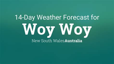 weather woy woy 14 day  Find out the Woy Woy Weather Forecast here on Weatherzone