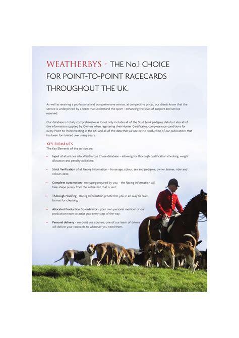 weatherbys point to point fixtures  Welcome to - The Official Home of Point-to-Pointing
