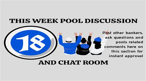 week 7 discussion room 2023 Week 8 Pool Banker Room 2023 – Pool Draws – Before we go deep into the rules that guide this discussion room for this week, here is a quick guide to the purpose, aim and objectives of this pools one banker room