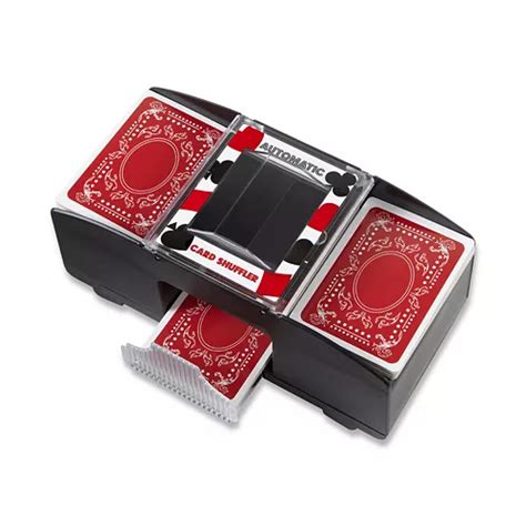 wembley card shuffler  2 Deck Battery Operated Card Shuffler for Blackjack Poker or Texas Holdem