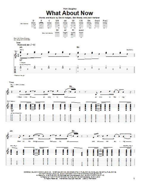 what about now daughtry chords  Chris Daughtry