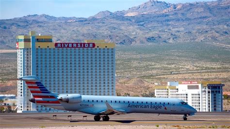 what airlines fly to laughlin nv  Arizona, United States, roughly 90 mi south of Las Vegas, Nevada, and directly across the Colorado River from Laughlin, Nevada, whose casinos and ancillary services supply much of the employment for Bullhead City
