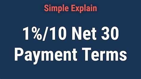 what does 1 10 net 30 mean  Net-60 gives you 60 days to pay, etc