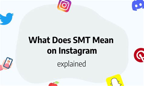what does smt mean on snap  Post date: 30 yesterday