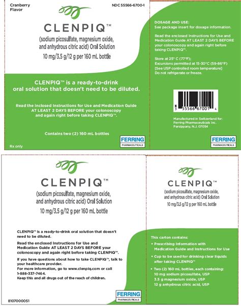 what happens if clenpiq is refrigerated  The recommended dosage in adults and pediatric patients 9 years of age and older is shown below