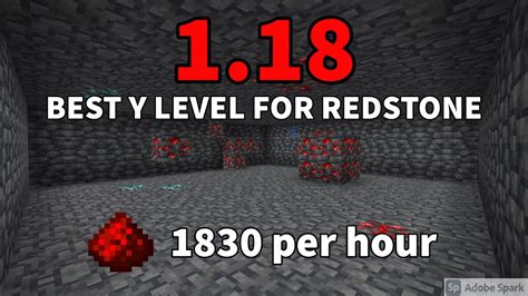 what y level does redstone spawn 18