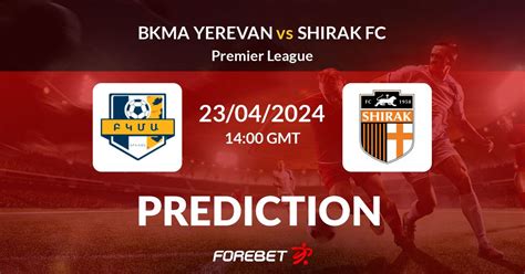 where to watch shirak fc vs bkma yerevan com1 (1 - 0) About the match BKMA Yerevan II is going head to head with Shirak Gyumri II starting on 31 Oct 2022 at 11:00 UTC 