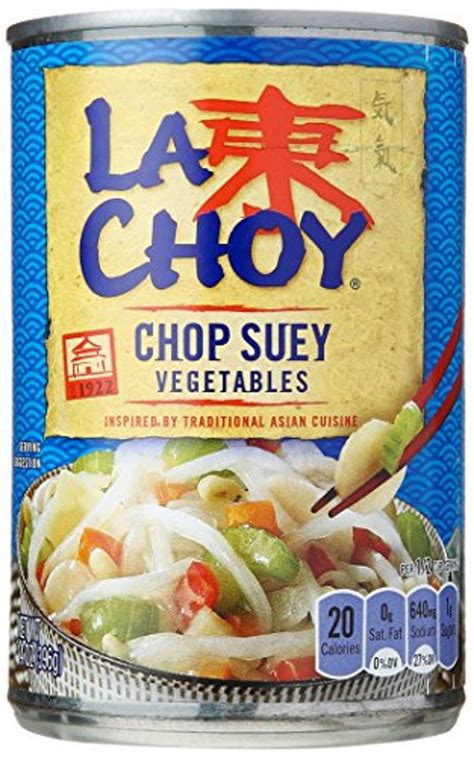 why can't i find la choy chop suey vegetables  Simmer 20 min