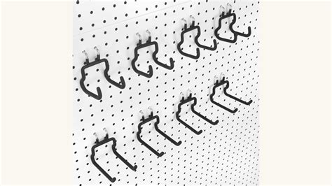 wickes pegboard 305 Sponsored National Hardware Made By Me 17-Piece Steel Pegboard Kit in Black (8