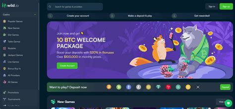 wild.io no deposit  Free Spins: 20 New player only