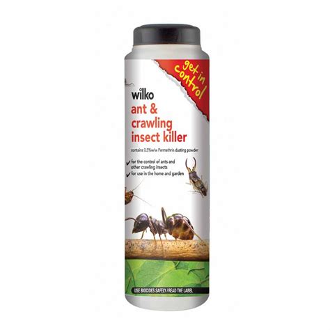 wilko ant and crawling insect killer  (To Kill; CRAWLING BUGS Indoors: To kill Roaches, Waterbugs, Crickets, Silverfish, Centipedes, Ticks, BoxelderNo See label