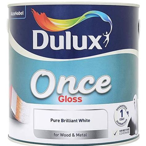 wilko dulux once gloss  I wouldn’t use it in my own house, simply because one-coat systems have a bad reputation for starting to yellow soon after you’ve painted