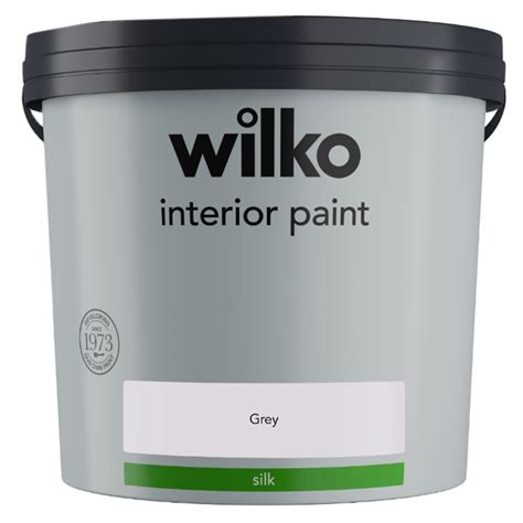 wilko grey skies silk paint 00
