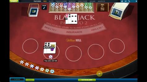 william hill blackjack The wagering requirement is 35x the bonus amount of £10 and this must be done in a period of 72 hours after the client’s bonus account have been credited with the amount