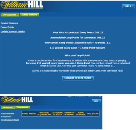 william hill comp points convert  If you haven’t done so already, the first step in claiming your William Hill comp points is to create an account with the casino