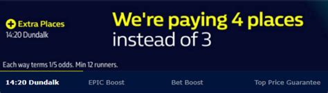 william hill extra places today in shop 4 Ladbrokes Extra Places; 1