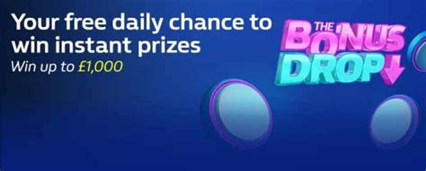 william hill prize drop Multiple prizes of £1, £2, £5, £10, £20 and a single prize of £1,000 available to win daily